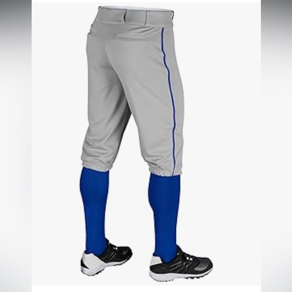 Champro Men's Triple Crown Baseball Pant Knickers size medium Gray and Royal - Picture 2 of 8